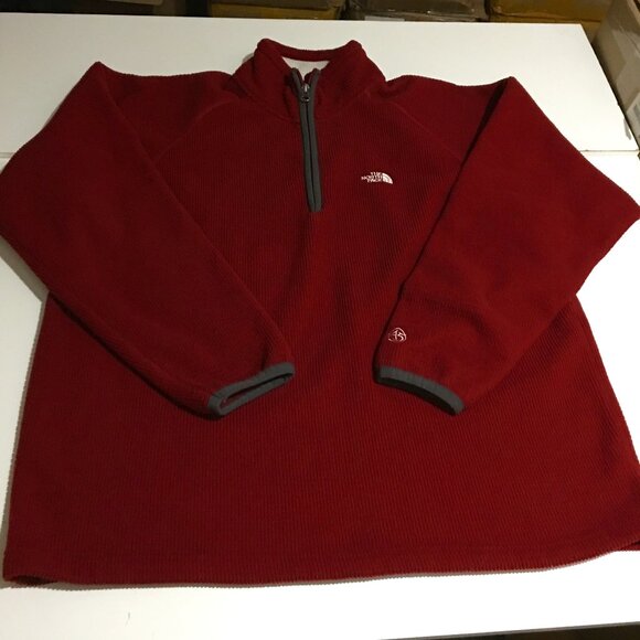 The North Face Other - The North Face Sweatshirt Mens Large Red A5 Series Waffle Knit 1/4 Zip Pullover